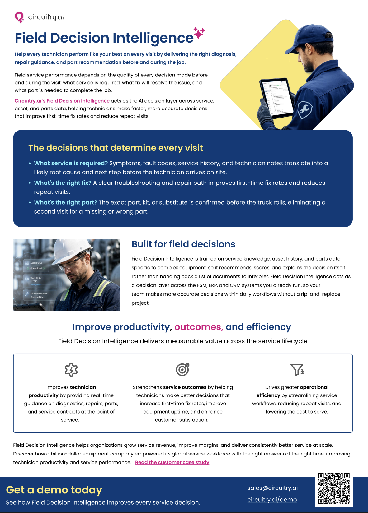 Circuitry.ai Field Decision Intelligence datasheet cover page