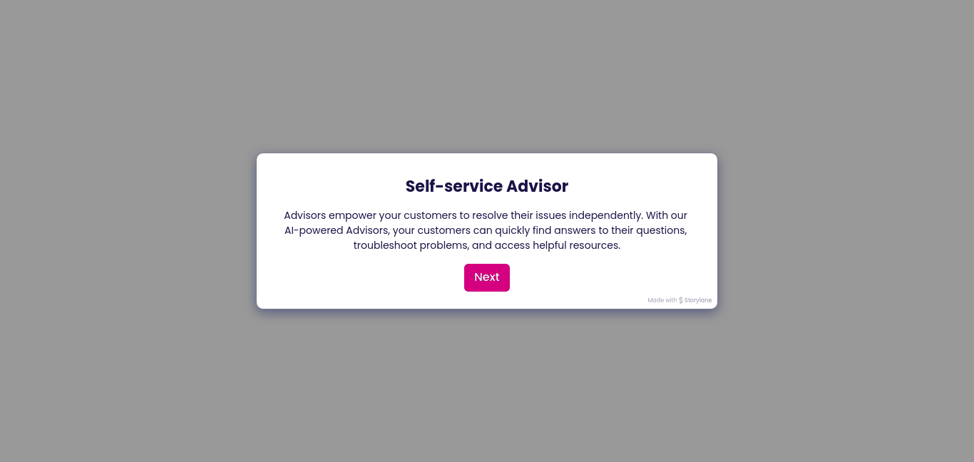 Service AIdvisor use case for customer self service